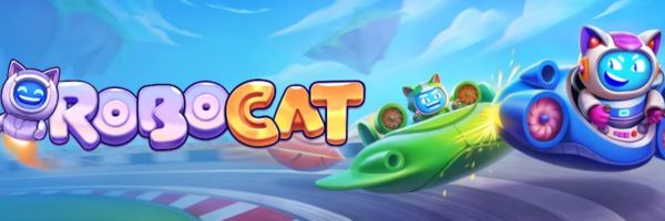 Robocat live game show lobby on a mobile browser